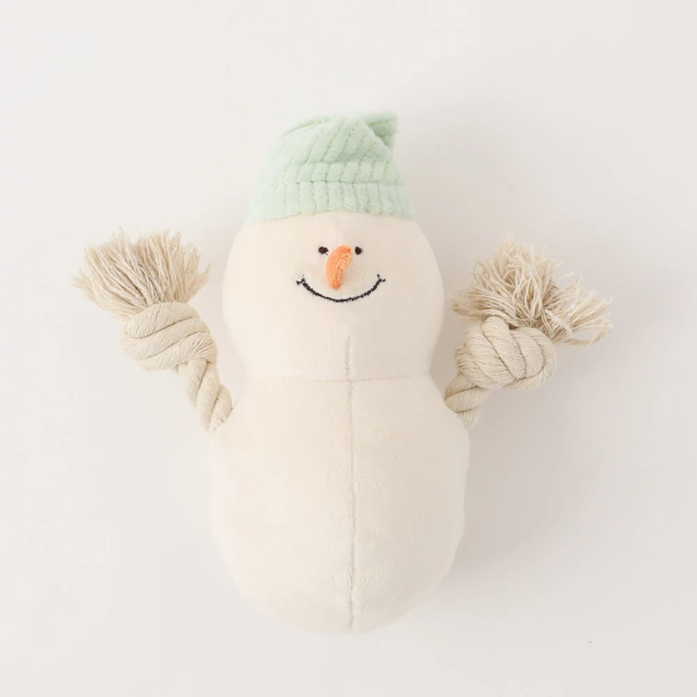 product_image_1763714995.webp デンタルロープスノーマンぬいぐるみ - Image 1