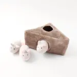 3匹のねずみさんのおもちゃ おうち付