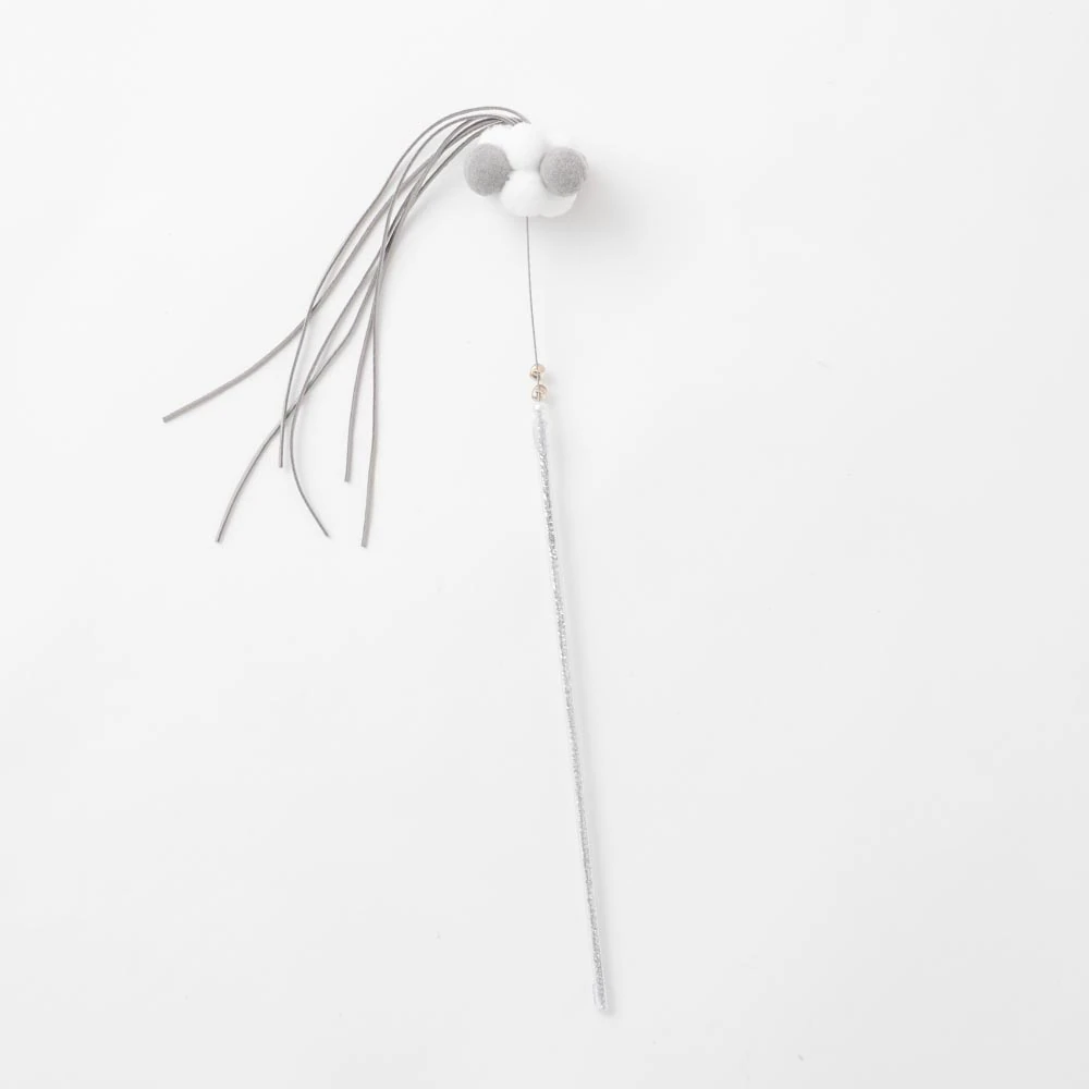 product_image_1763720571.webp ポンポン付スエードリボンねこじゃらし - Image 1