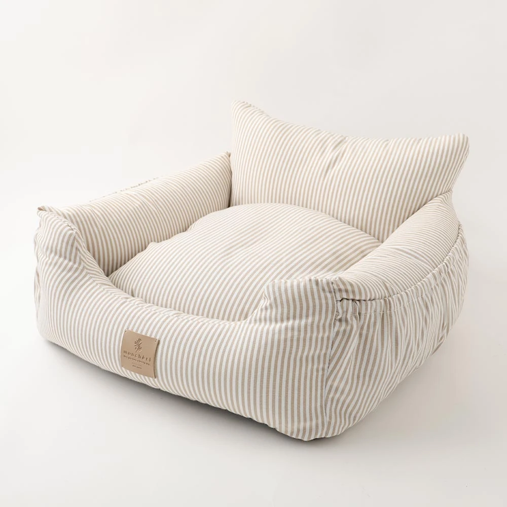 product_image_1763726144.webp ストライプふんわりドライブペットベッド - Image 1