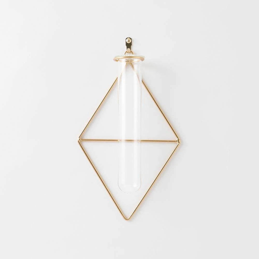 product_image_1763728296.webp ダイヤ型ウォールフラワーベース フック付 - Image 1