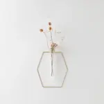 ヘキサゴン型ウォールフラワーベース フック付 - Image 3