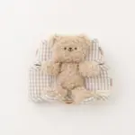 くまさんギンガムチェックおんぶハーネス+リードSET【名入れ刺繍対応】