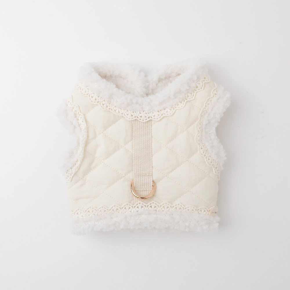 product_image_1763951903.webp キルティングボアレースハーネス+リードSET【名入れ刺繍対応】 - Image 1