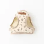 ナチュラルフラワーハーネス＋リードSET【名入れ刺繍対応】【旧モデル】